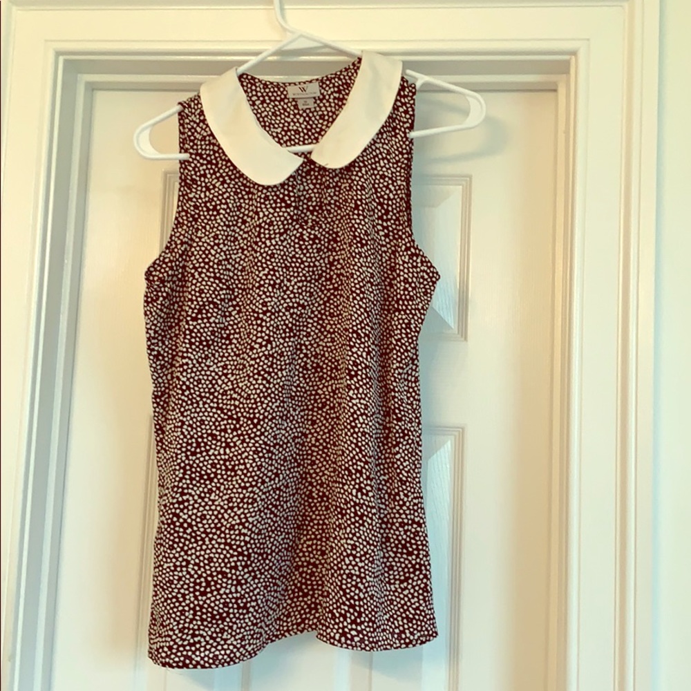 Peter Pan polka dot tank.